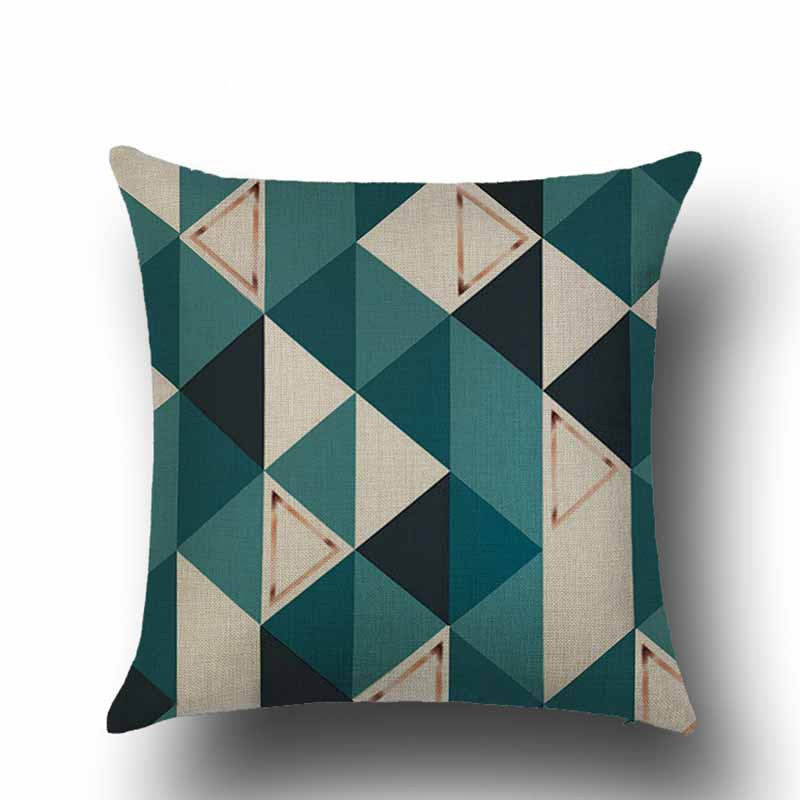 Geometric Black Cushion Cove Textile