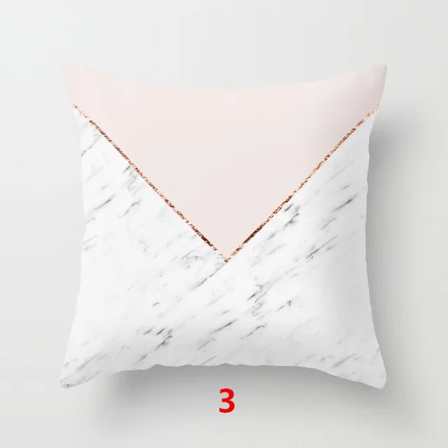 Geometric Cushion cover 45x45cm Marble Texture Throw Pillow Case Cushion Cover For Sofa Home Decor